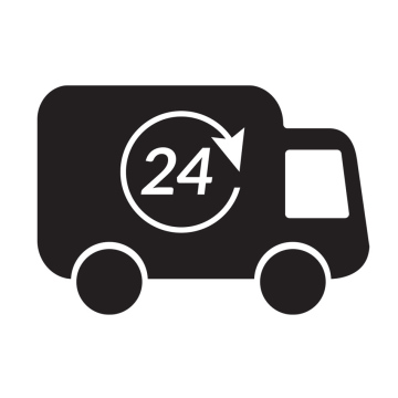 24 hours Transportation, car icon