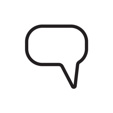 Comic speech bubble free icon