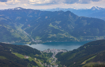 Zell am See view from above