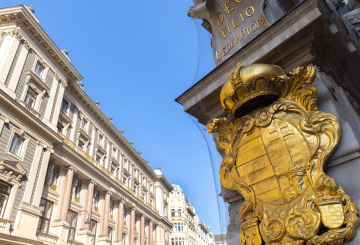 Historic tenement houses in the center of Vienna