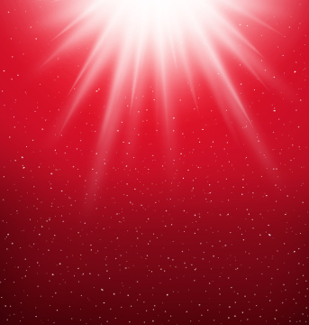 Light from Above, Red Background, Rays