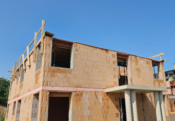 Construction of a single-family house