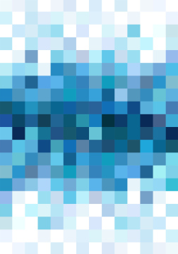 Blue Pixels - Background with Squares