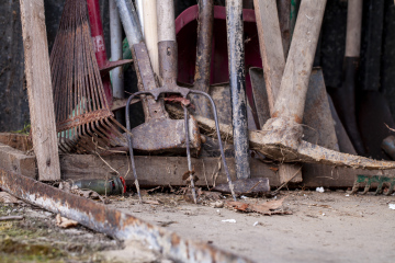 Old Tools In Shed