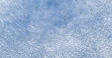 Cracked glass
