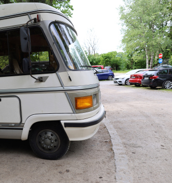 Old Camper in the Parking Lot