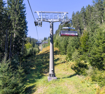 Chairlift. Ski lift Flachau.