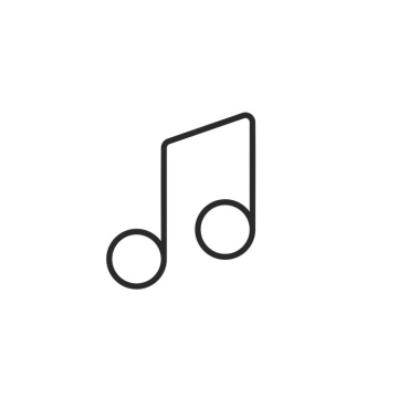 Music notes, icon, vector