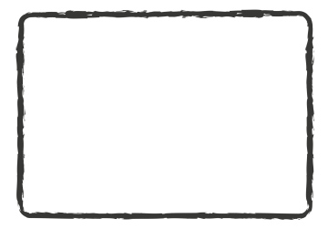 Frame with place for text, hand painted, vector