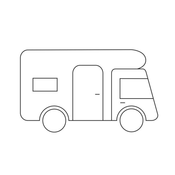 Motorhome, car, icon, vector