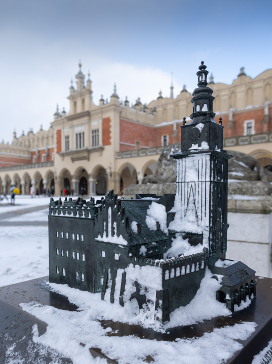 Model of the City Hall in Krakow and the Cloth Hall